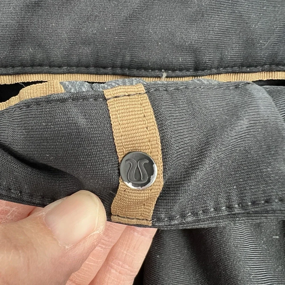 Lululemon ABC Classic Fit Pants‎ Mens 32 X 32 Black Warpstreme Athletic Chino